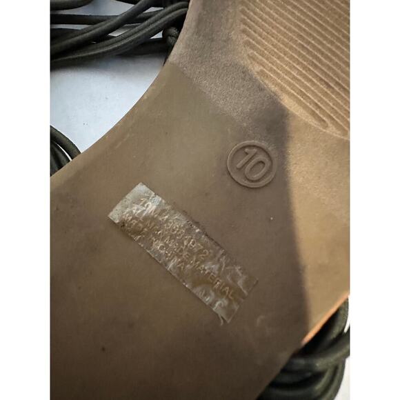 Cato Size 10 Beach Knot Braid Thong Flip Flop Sandal Olive Green Summer Vacation - Picture 5 of 6